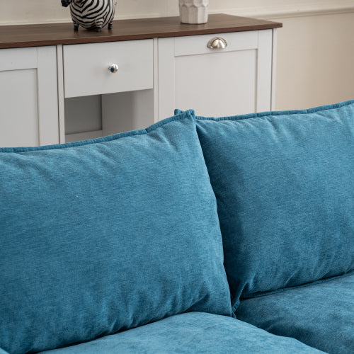 UrbanEase – Convertible 2-Seater Sofa with Storage & Footstools