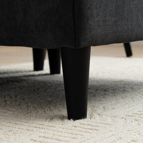 LuxeLounge – Convertible L-Shaped 3-Seater Sofa with Storage & Footstool