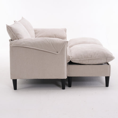 UrbanEase – Convertible 2-Seater Sofa with Storage & Footstools