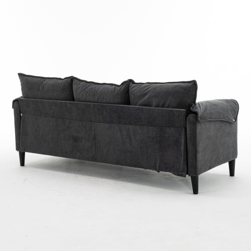 LuxeLounge – Convertible L-Shaped 3-Seater Sofa with Storage & Footstool